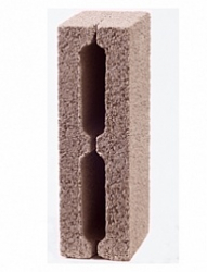 Блок стеновой керамзитобетонный полублок 390х190х120