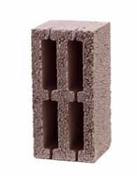 Блок стеновой керамзитобетонный 390х190х190 4‐х пустотный