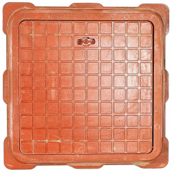 Люк полимерно-песчанный малый квадратный 470/470/55мм