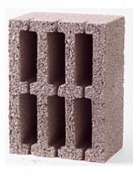 Блок стеновой керамзитобетонный 390х190х290