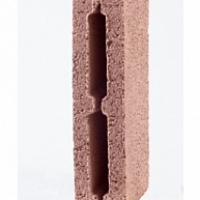 Блок стеновой керамзитовый полублок 390х190х90