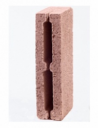 Блок стеновой керамзитовый полублок 390х190х90