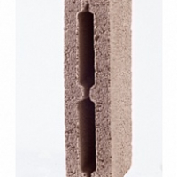 Блок стеновой керамзитобетонный полублок 390х190х90