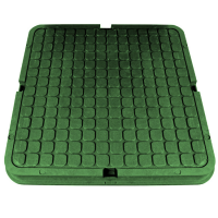 Люк полимерно-композитные  685/685мм (квадратный зеленый)