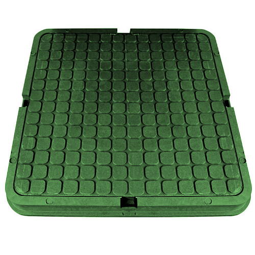 Люк полимерно-композитные  685/685мм (квадратный зеленый)