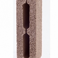 Блок стеновой керамзитобетонный полублок 390х190х120