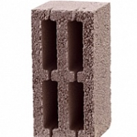 Блок стеновой керамзитобетонный 390х190х190 4‐х пустотный