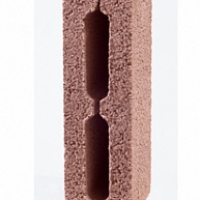 Блок стеновой керамзитовый полублок 390х190х120